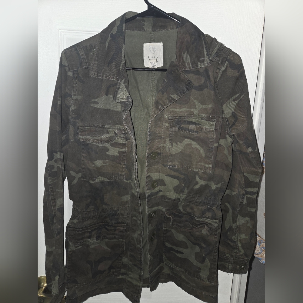 Full Tilt Green Camouflage Jacket